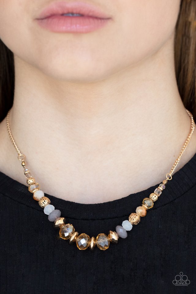 Paparazzi Accessories ❋Turn Up The Tea Lights - Gold Necklace❋ Flat Rate Ship $4.50❋