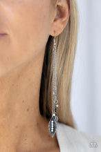 Load image into Gallery viewer, Paparazzi Accessories ✽Chiming Leaflets - White Earrings✽Flat Rate Ship $4.50✽
