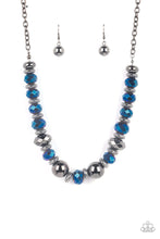 Load image into Gallery viewer, brought-to-you-by-blingflingbykat-interstellar-influencer-blue-necklace-paparazzi-accessories-
