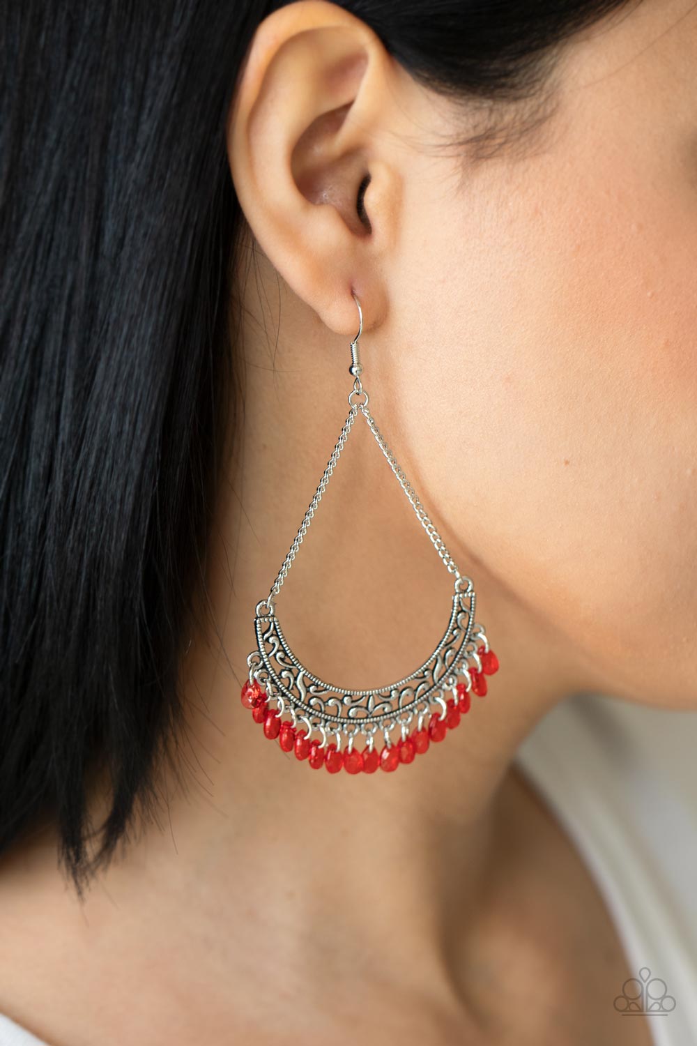 Paparazzi Accessories ❋Orchard Odyssey - Red Earrings❋ Flat Rate Ship $4.50❋