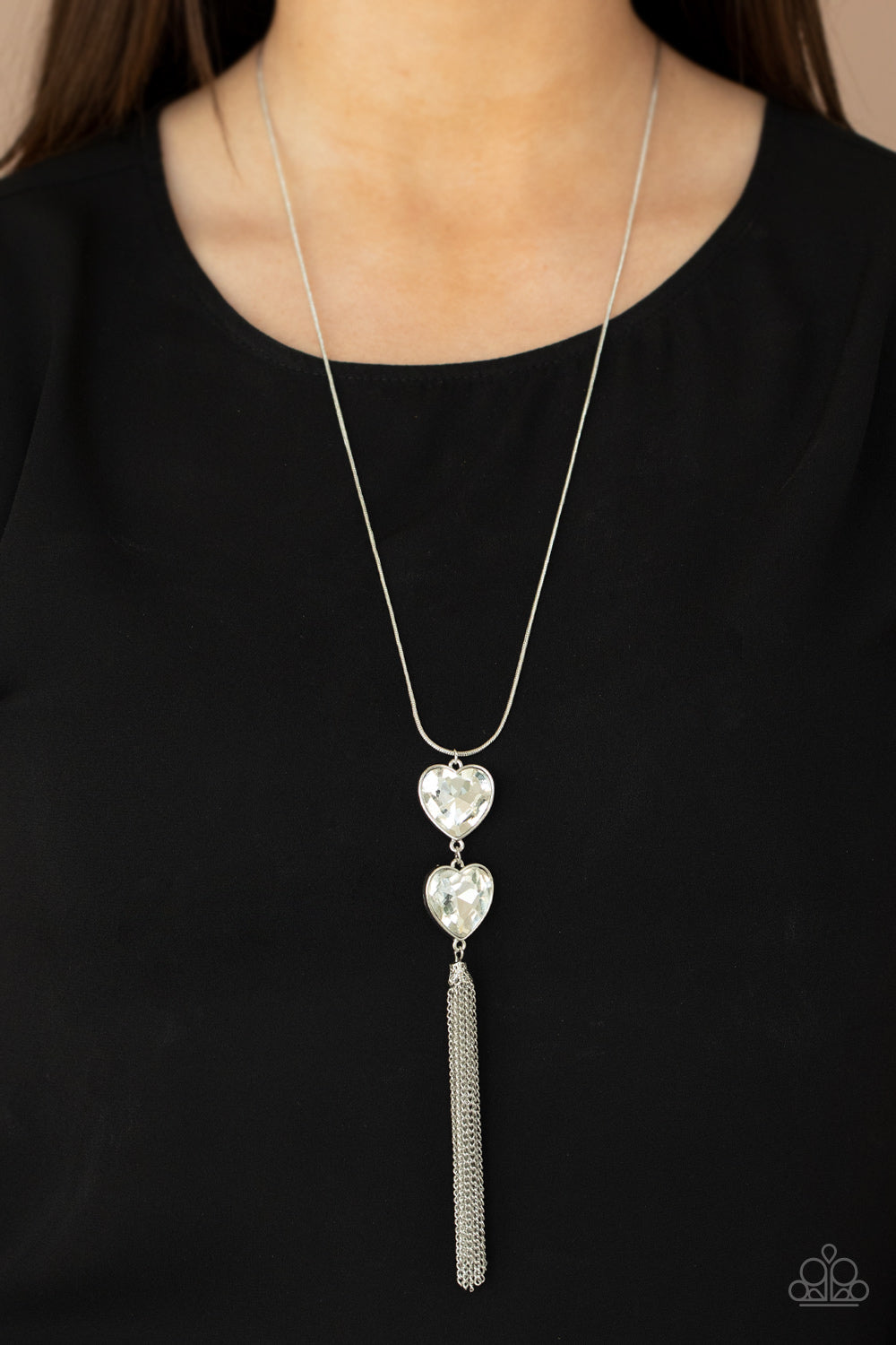 Paparazzi Accessories ❋Flirtatious of Them All - White Heart Necklace❋ Flat Rate Ship $4.50❋ - Blingflingbykat 
