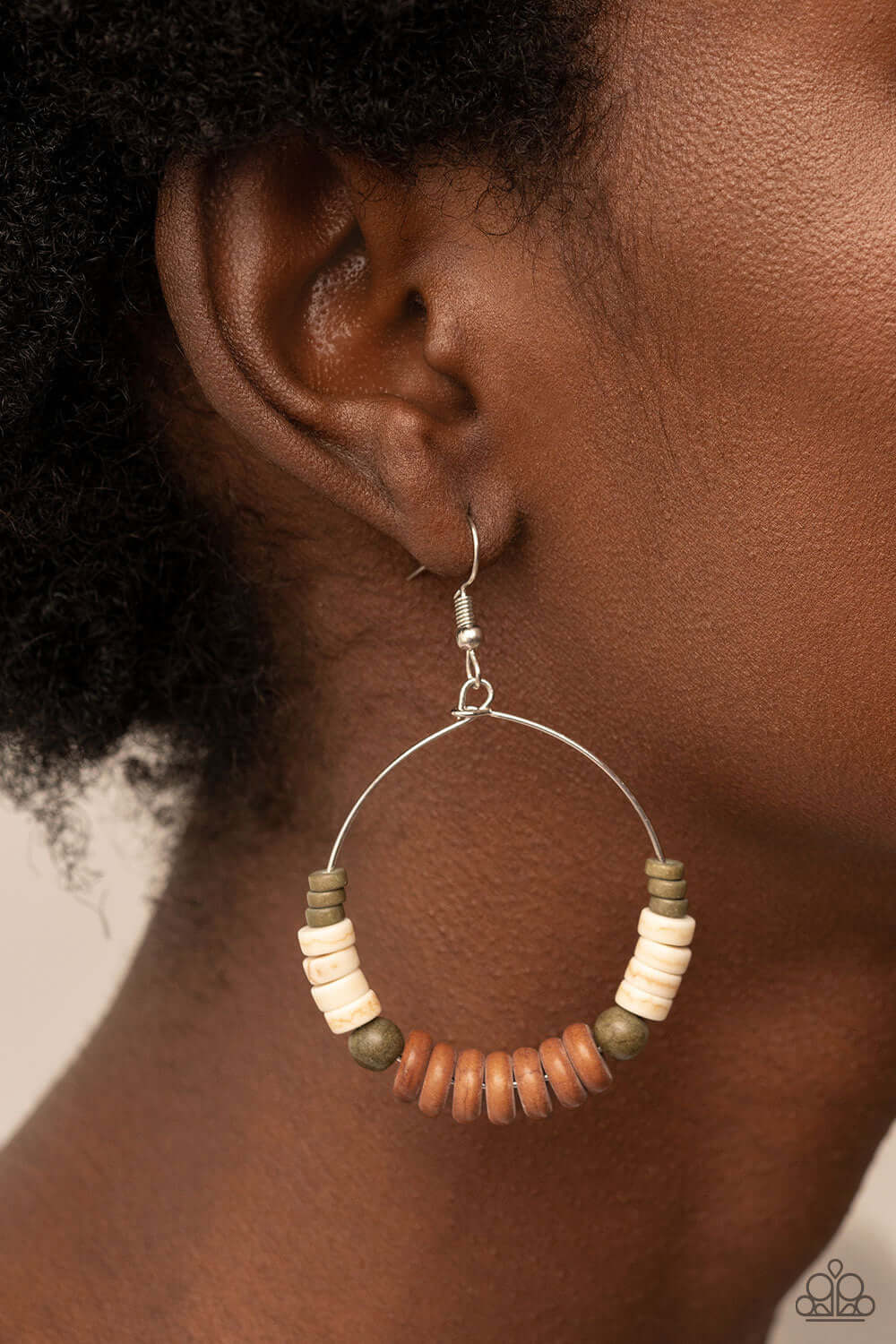 Paparazzi Accessories ❋Earthy Esteem - Brown Earrings❋ Flat Rate Ship $4.50❋ - Image #2