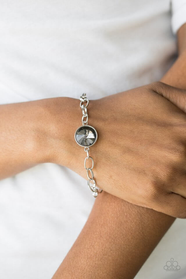 Paparazzi Accessories ❋All Aglitter - Silver Bracelet❋ Flat Rate Ship $4.50❋ - Image #2