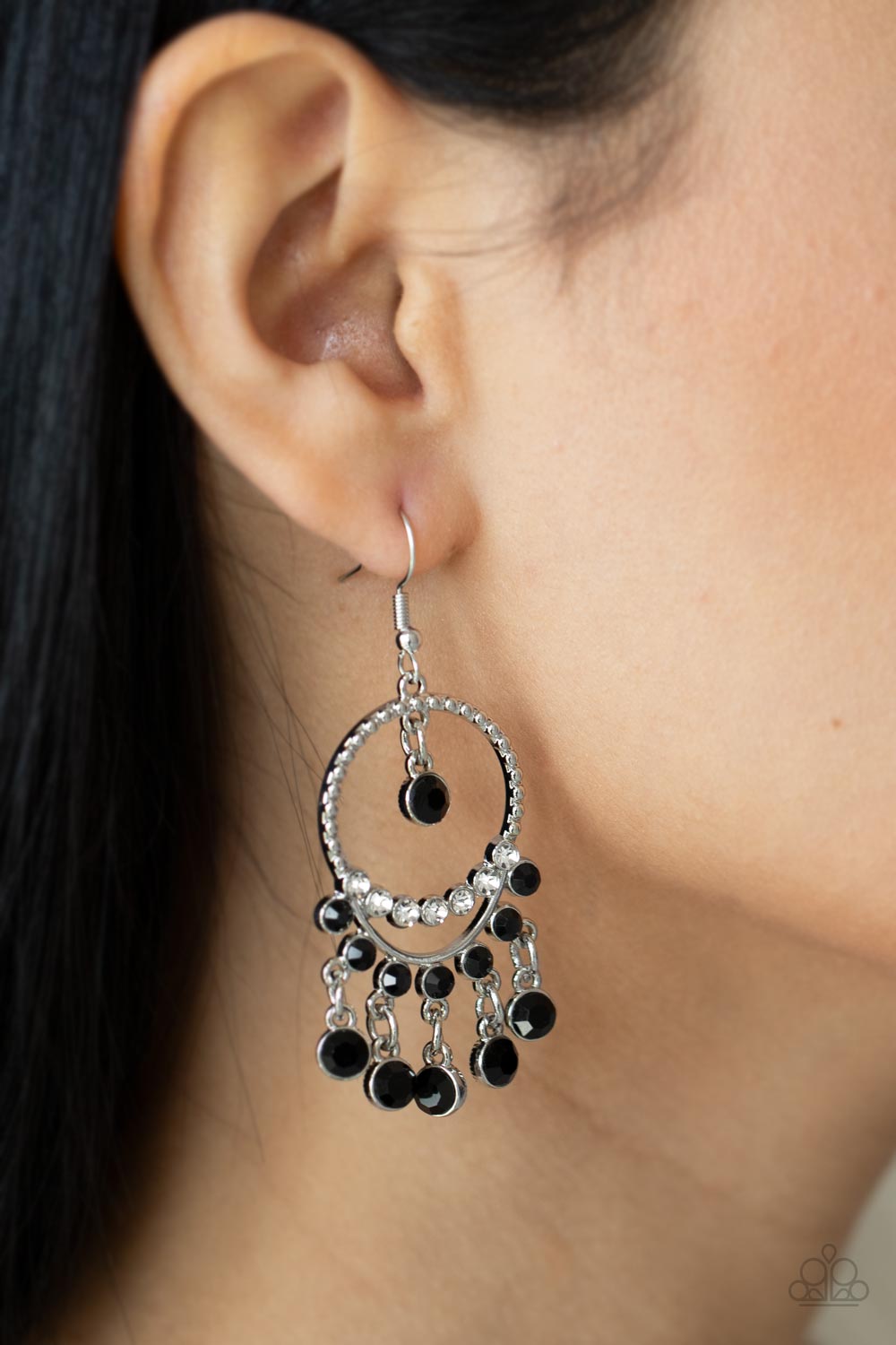 Paparazzi Accessories ❋Cosmic Chandeliers - Black Earrings❋ Flat Rate Ship $4.50❋