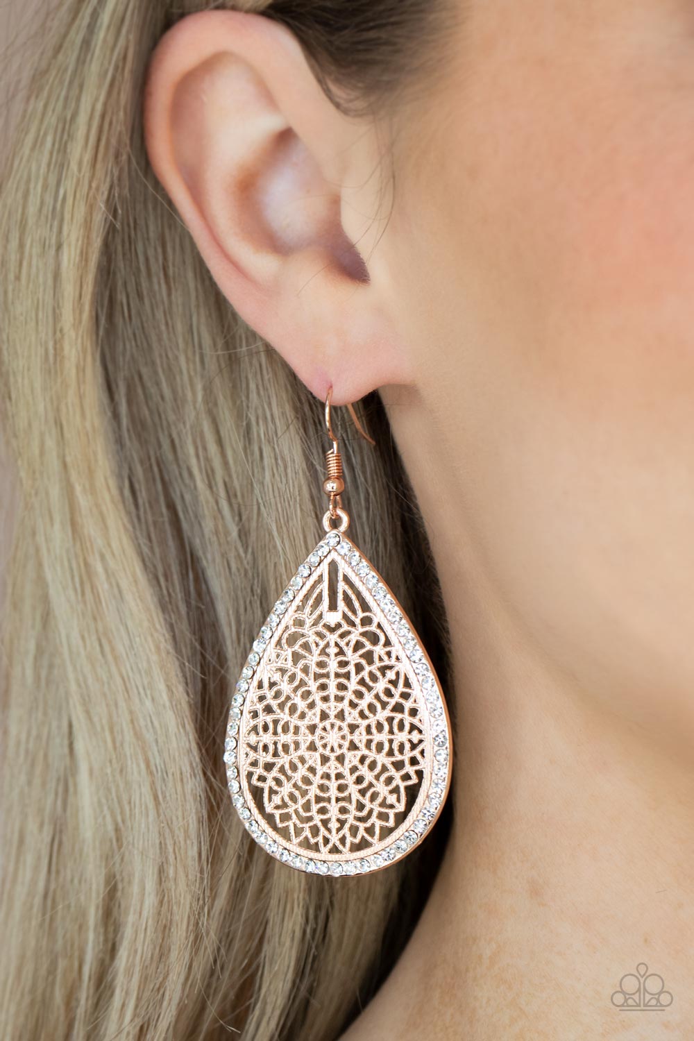 Paparazzi Accessories ❋Fleur de Fantasy - Rose Gold Earrings❋ Flat Rate Ship $4.50❋