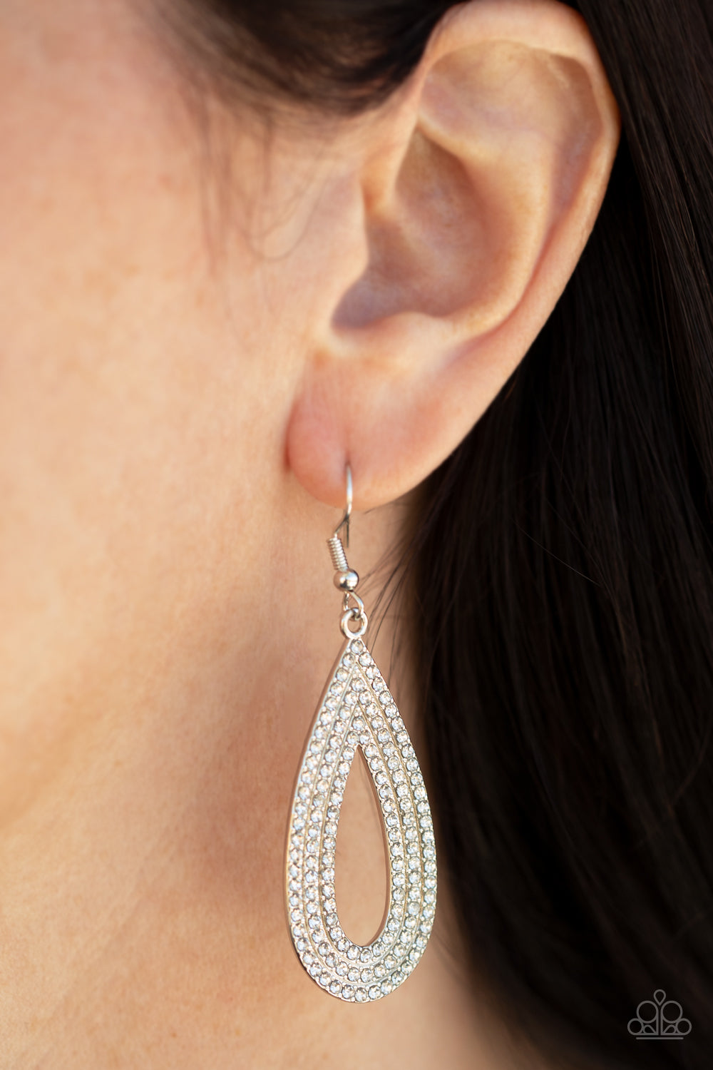 Paparazzi Accessories ❋Exquisite Exaggeration - White Earrings❋ Flat Rate Ship $4.50❋