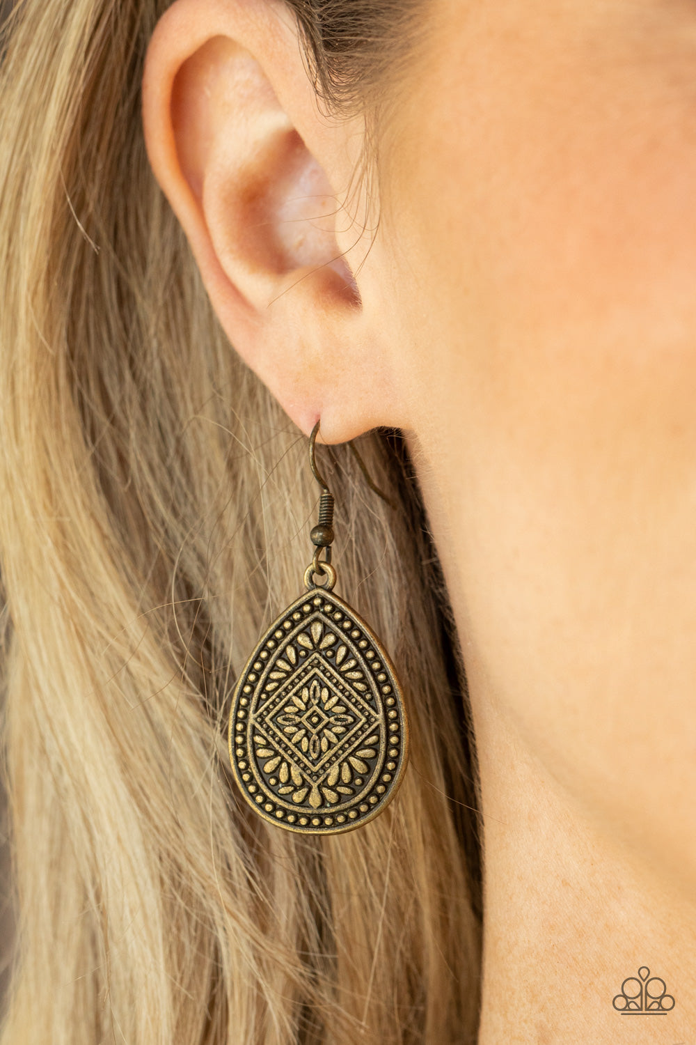 Paparazzi Accessories ❋Mayan Mecca - Brass Earrings❋ Flat Rate Ship $4.50❋