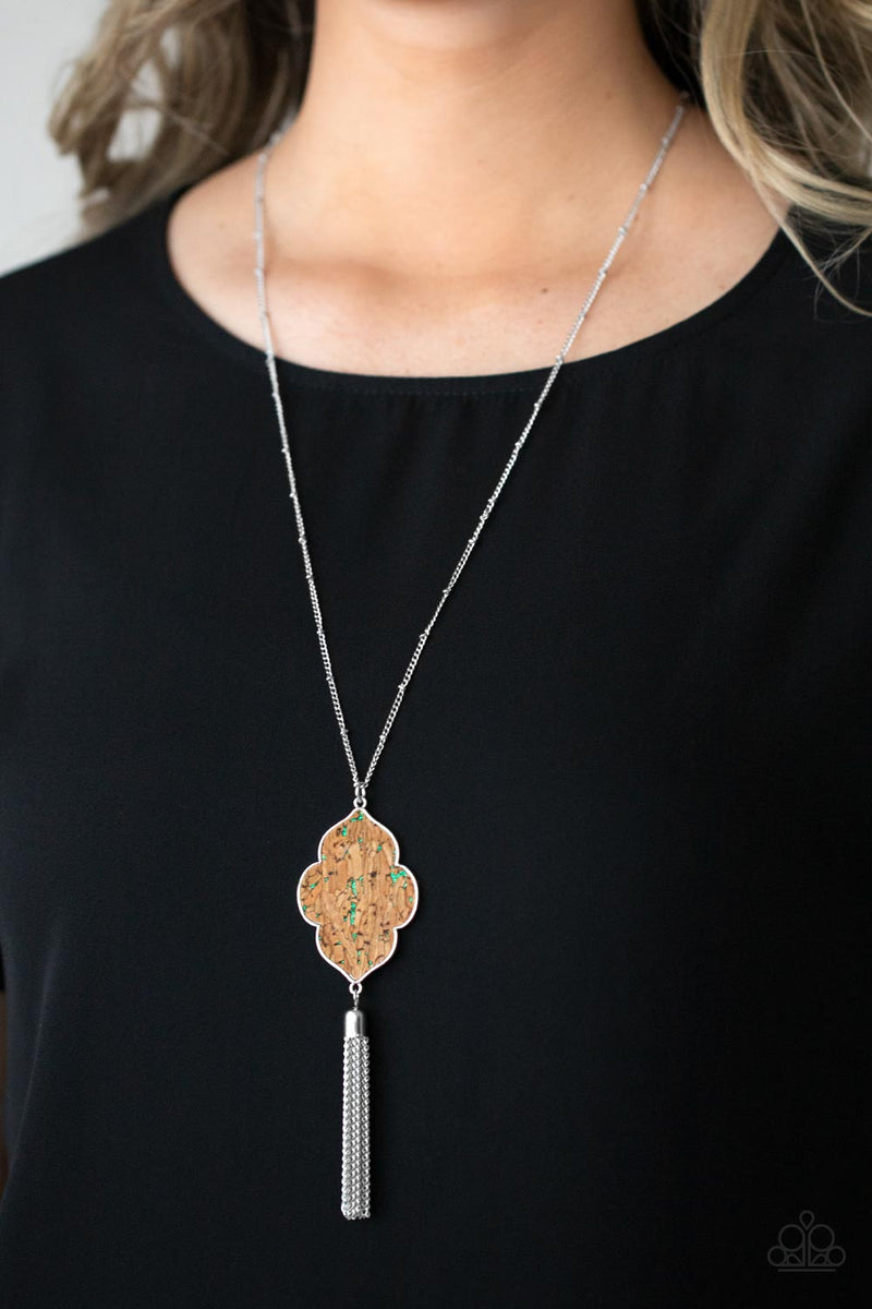 Paparazzi Accessories ❋One Night In Casablanca - Green Necklace❋ Flat Rate Ship $4.50❋