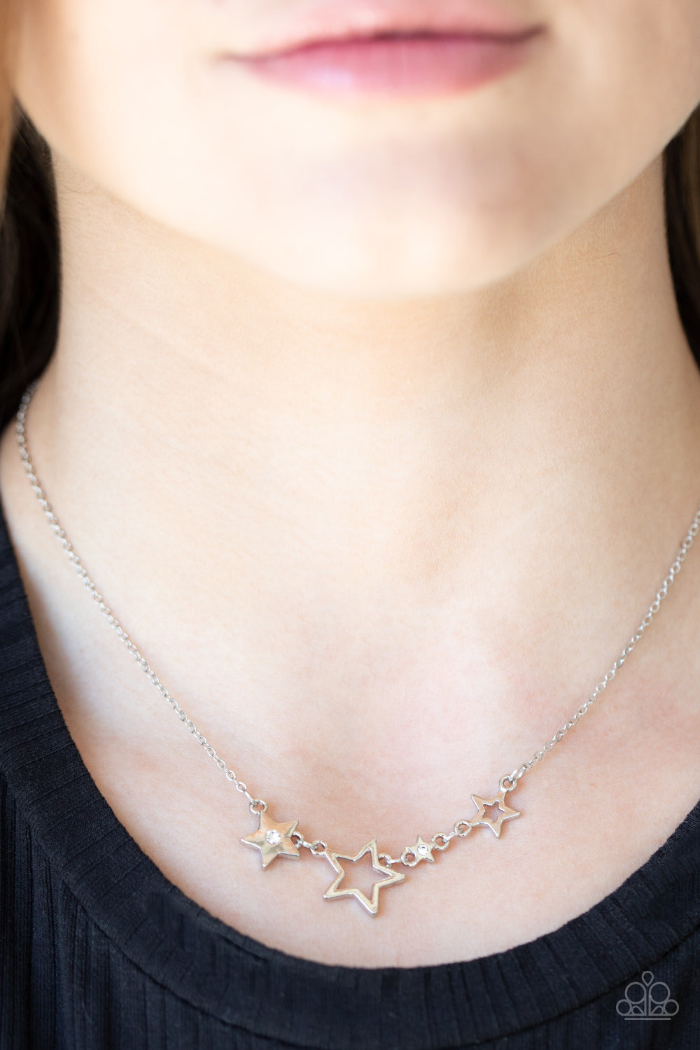 Paparazzi Accessories ❋Proudly Patriotic - White Necklace❋ Flat Rate Ship $4.50❋