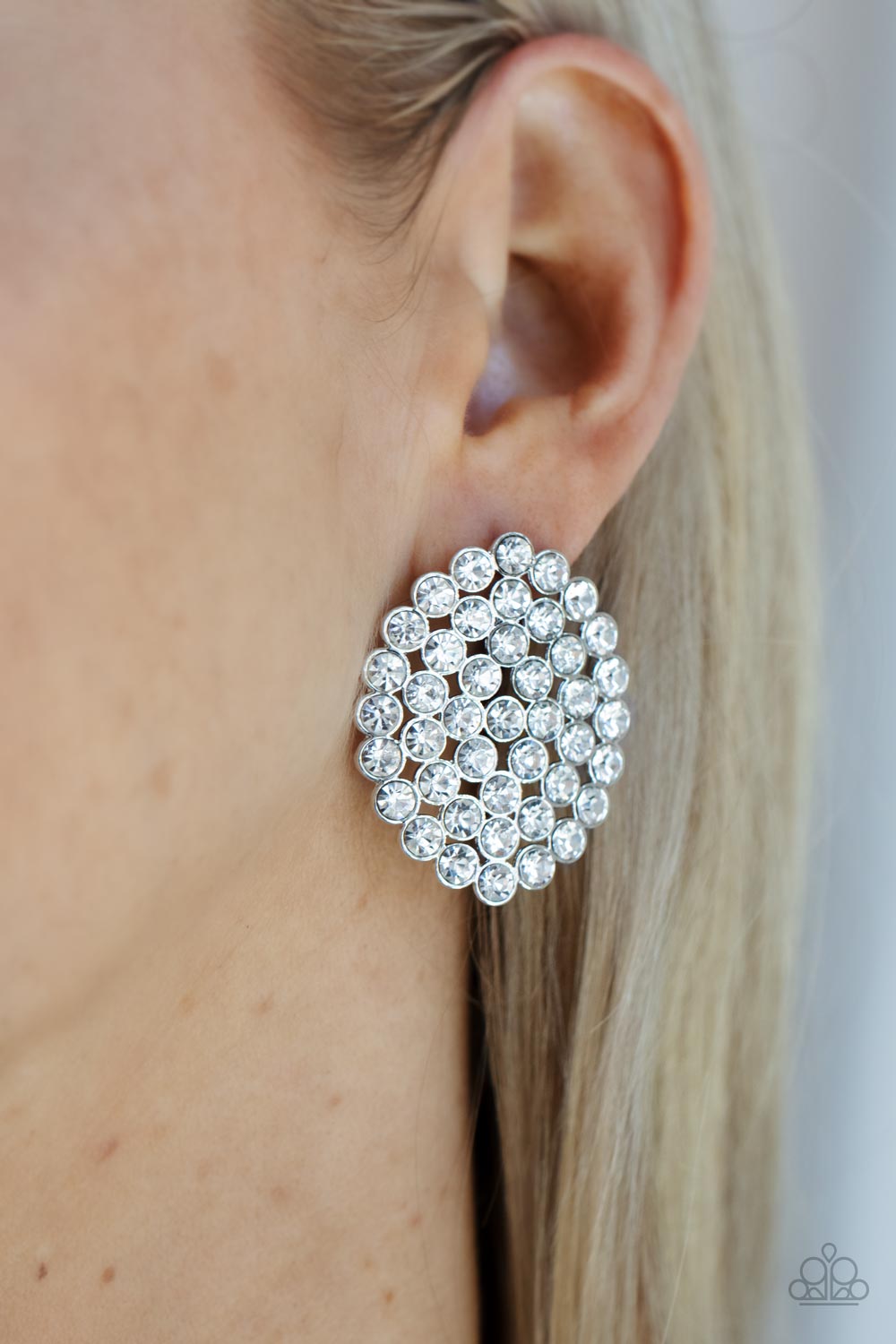 Paparazzi Accessories ❋Drama School Dropout - White Post Earrings❋ Flat Rate Ship $4.50❋