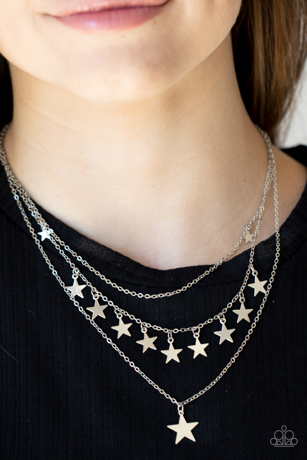 Paparazzi Accessories ❋Americana Girl - Silver Necklace❋ Flat Rate Ship $4.50❋