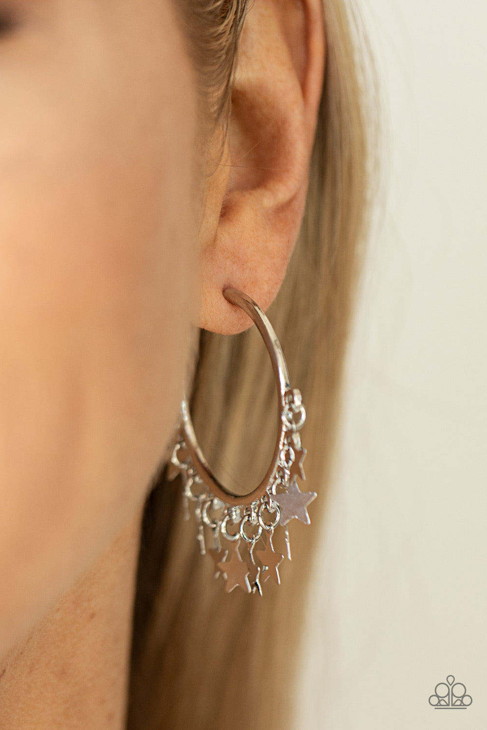 Paparazzi Accessories ❋Happy Independence Day - Silver Earrings❋ Flat Rate Ship $4.50❋