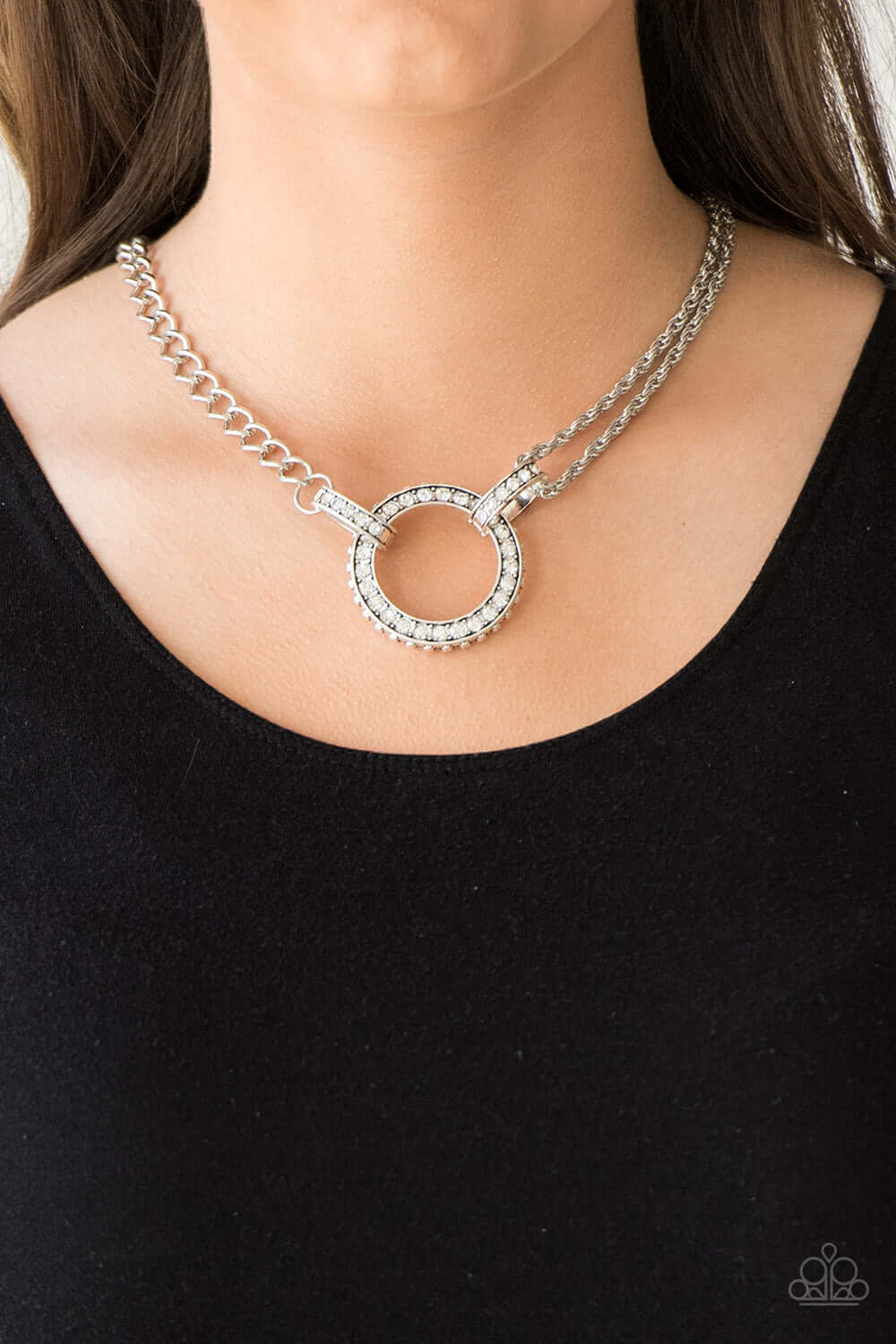Paparazzi Accessories ✽ Razzle Dazzle - White Necklace✽Flat Rate Ship $4.50✽ - Image #2