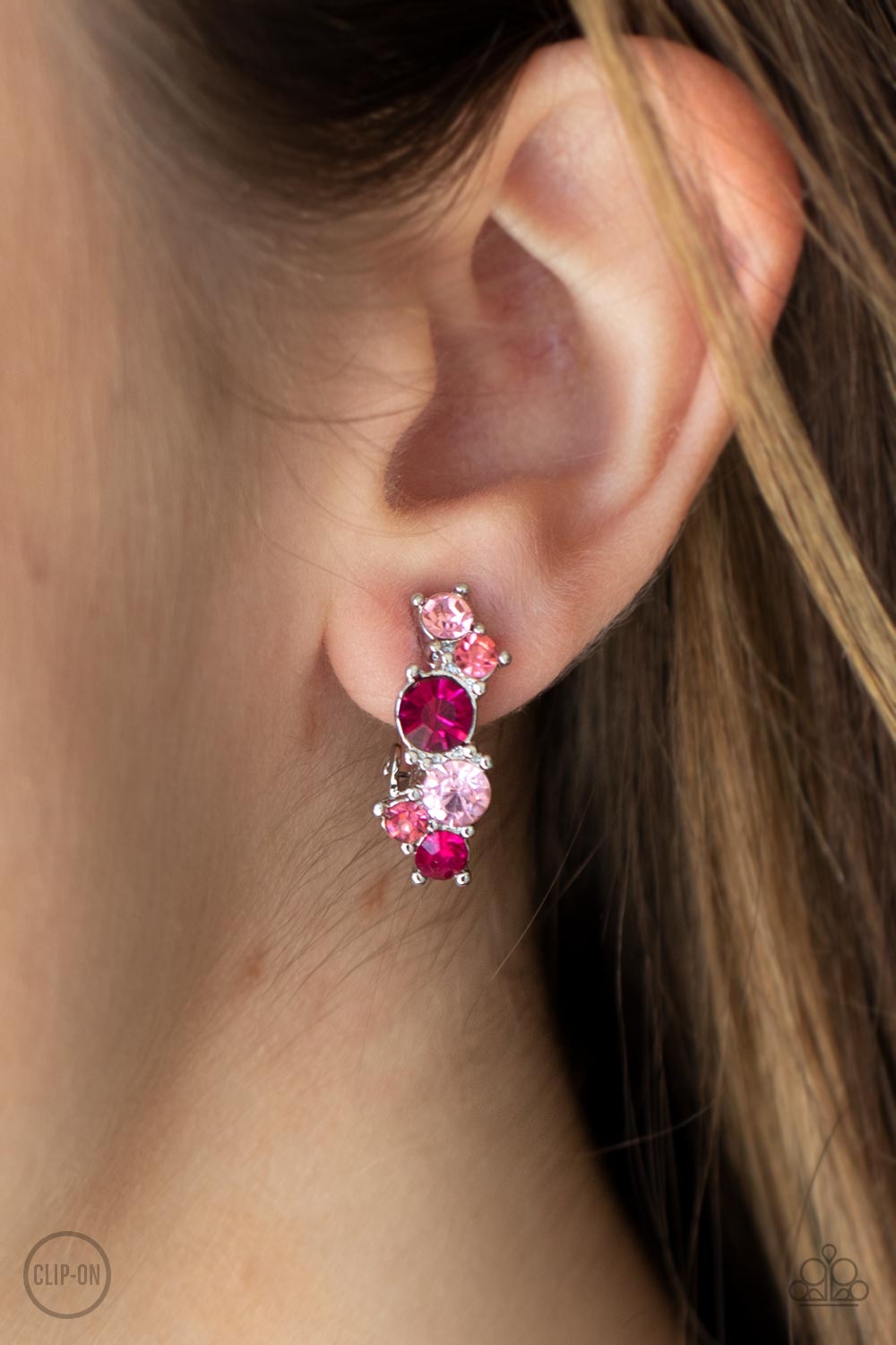 Paparazzi Accessories ❋Cosmic Celebration - Pink Clip-On❋ Flat Rate Ship $4.50❋