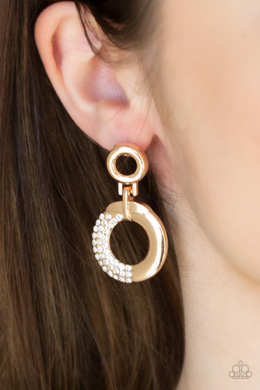 Paparazzi Accessories ❋Modern Motivation - Gold Post Earrings❋ Flat Rate Ship $4.50❋
