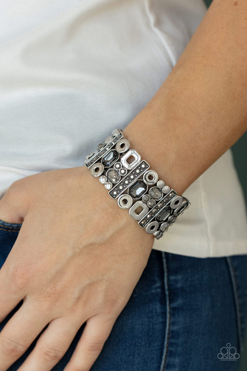 Paparazzi Accessories ❋Dynamically Diverse - Silver Bracelet❋ Flat Rate Ship $4.50❋