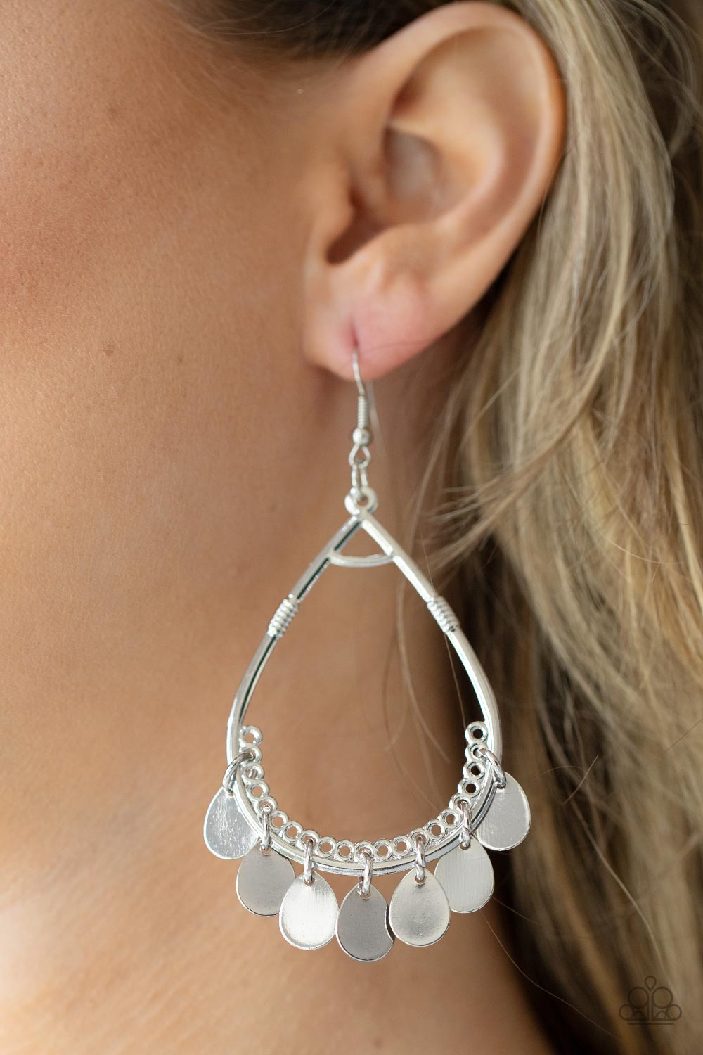Paparazzi Accessories ❋Meet Your Music Maker - Silver Earrings❋ Flat Rate Ship $4.50❋