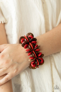 Paparazzi Accessories ❋Caribbean Canopy - Red Bracelet❋ Flat Rate Ship $4.50❋