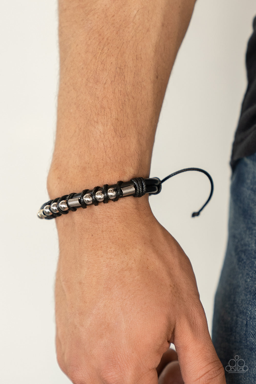 Paparazzi Accessories ❋Bronco Brawler - Black Bracelet❋ Flat Rate Ship $4.50❋