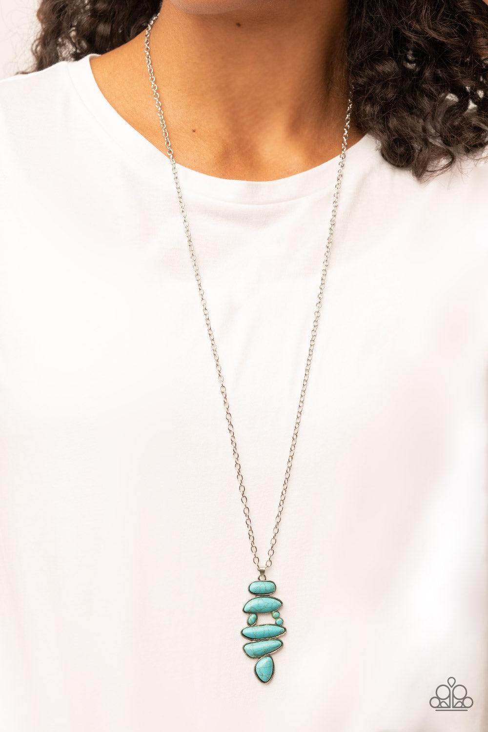 Paparazzi Accessories ❋Mojave Mountaineer - Blue Necklace❋ Flat Rate Ship $4.50❋ - Image #2