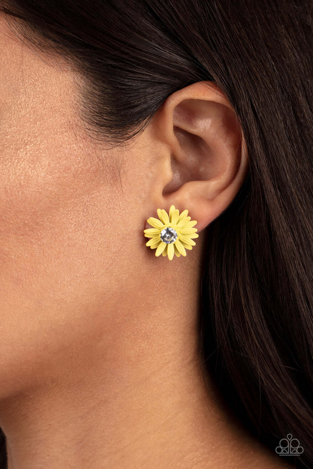 Paparazzi Accessories ❋Sunshiny DAIS-y - Yellow Post Earrings❋ Flat Rate Ship $4.50❋ - Image #2