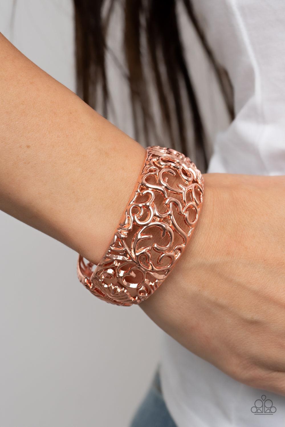 Paparazzi Accessories ❋Courtyard Couture - Copper Bracelet❋ Flat Rate Ship $4.50❋ - Image #2