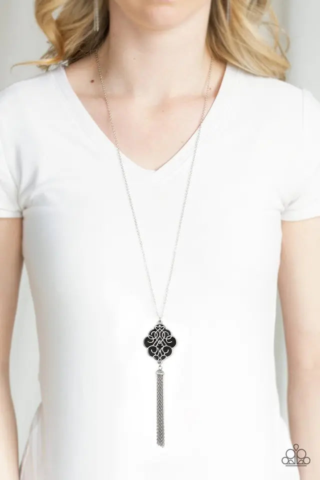 Paparazzi Accessories ❋Malibu Mandala - Black Necklace❋ Flat Rate Ship $4.50❋ - Image #2
