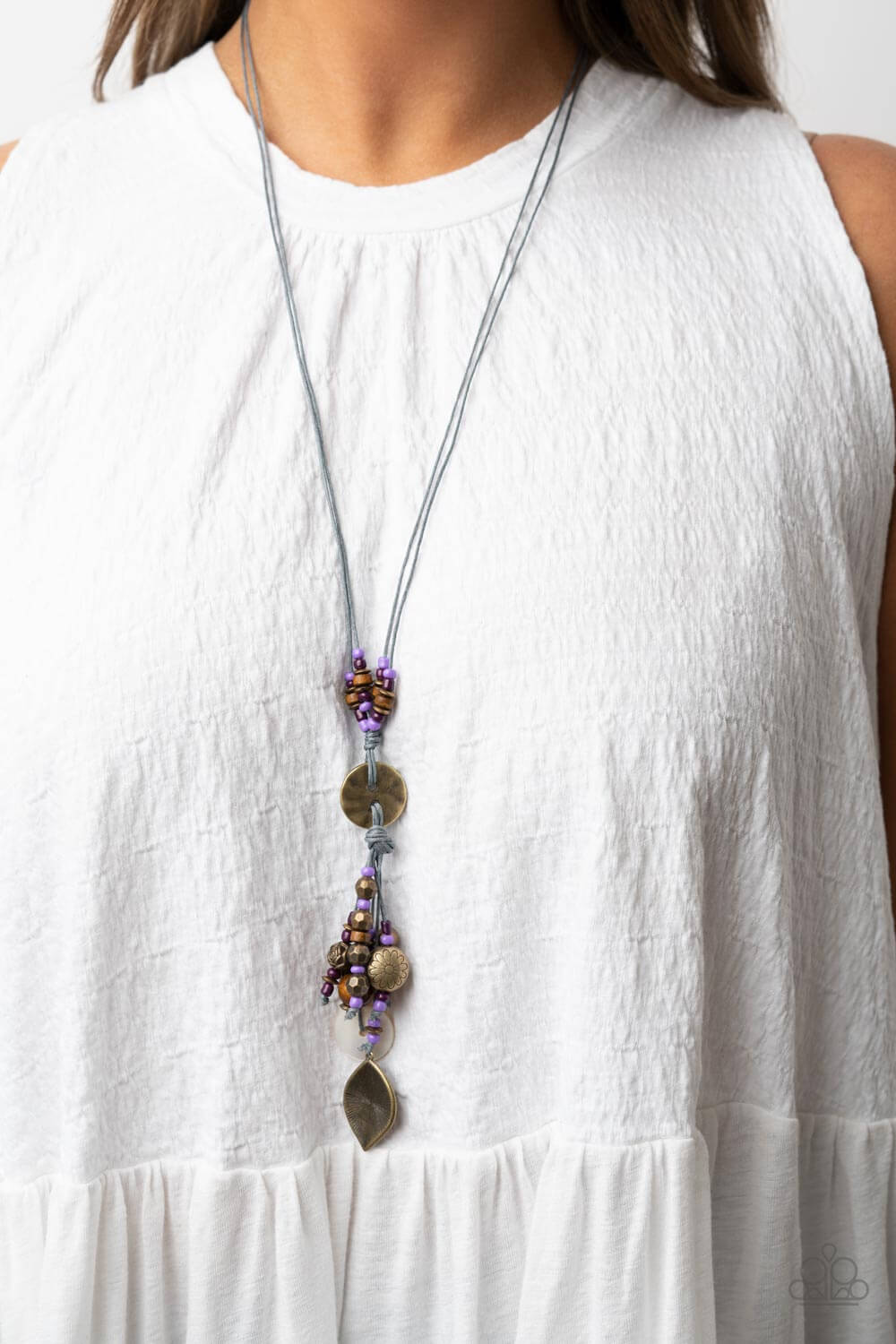 Paparazzi Accessories ❋Knotted Keepsake - Purple Necklace❋ Flat Rate Ship $4.50❋ - Image #2