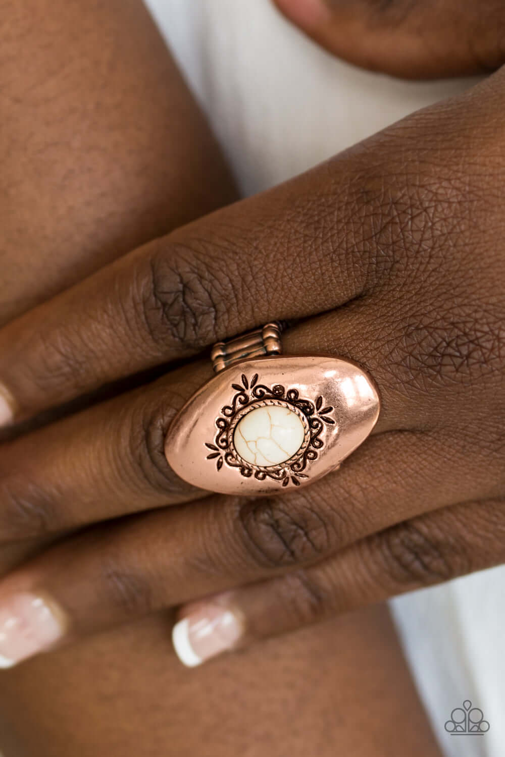 Paparazzi Accessories ✽ Stone Gardens - Copper Ring✽Flat Rate Ship $4.50✽ - Image #2