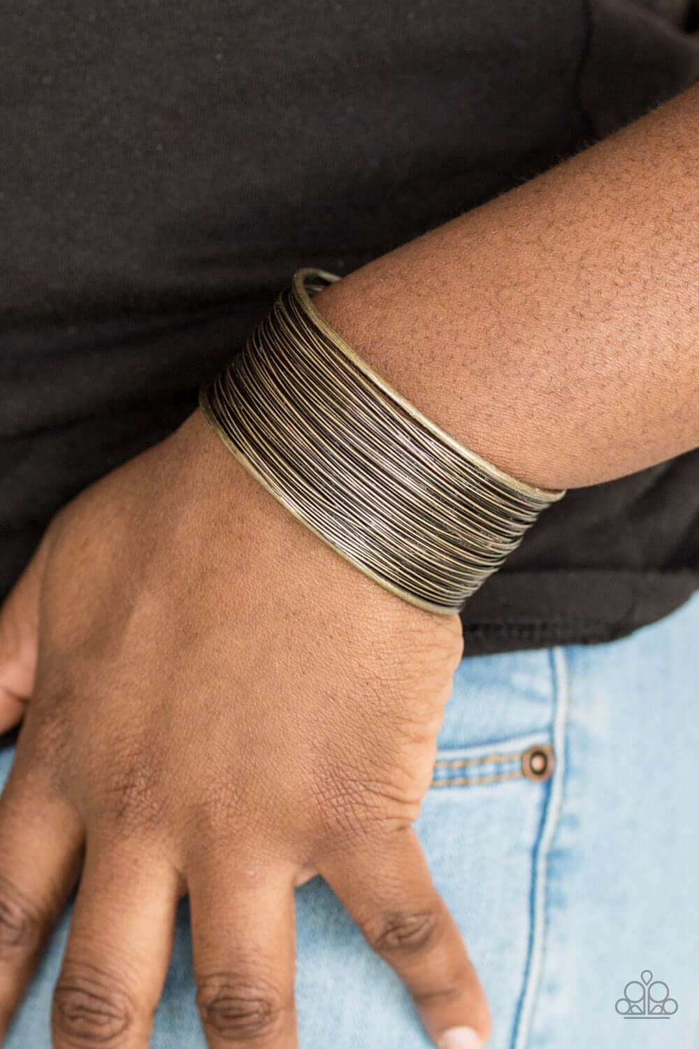 Paparazzi Accessories ✽ Wire Warrior - Brass Bracelet✽Flat Rate Ship $4.50✽ - Image #2