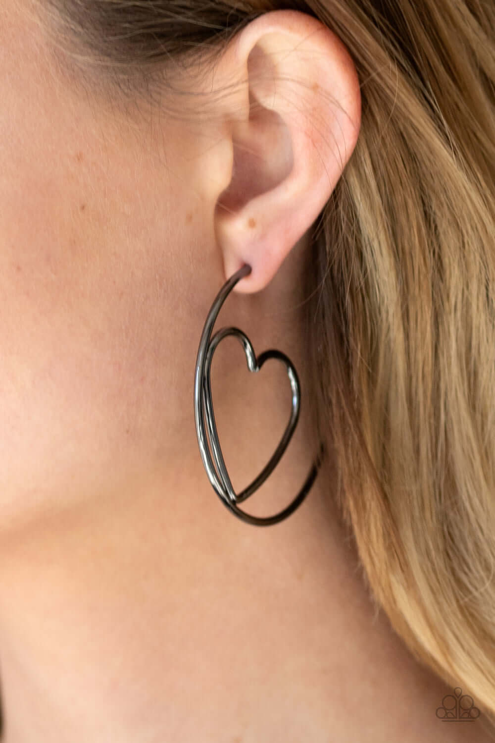 Paparazzi Accessories ✽ Love At First BRIGHT - Black Earrings✽Flat Rate Ship $4.50✽ - Image #2