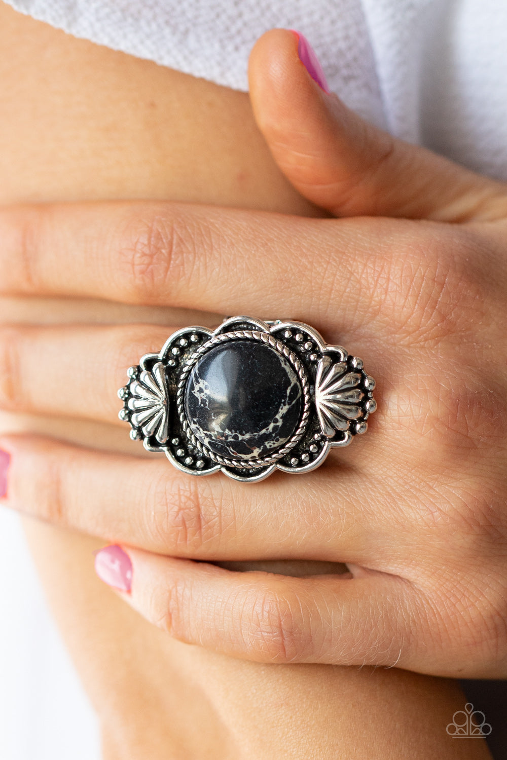 Paparazzi Accessories ❋Atlantis Adventure - Black Ring❋ Flat Rate Ship $4.50❋