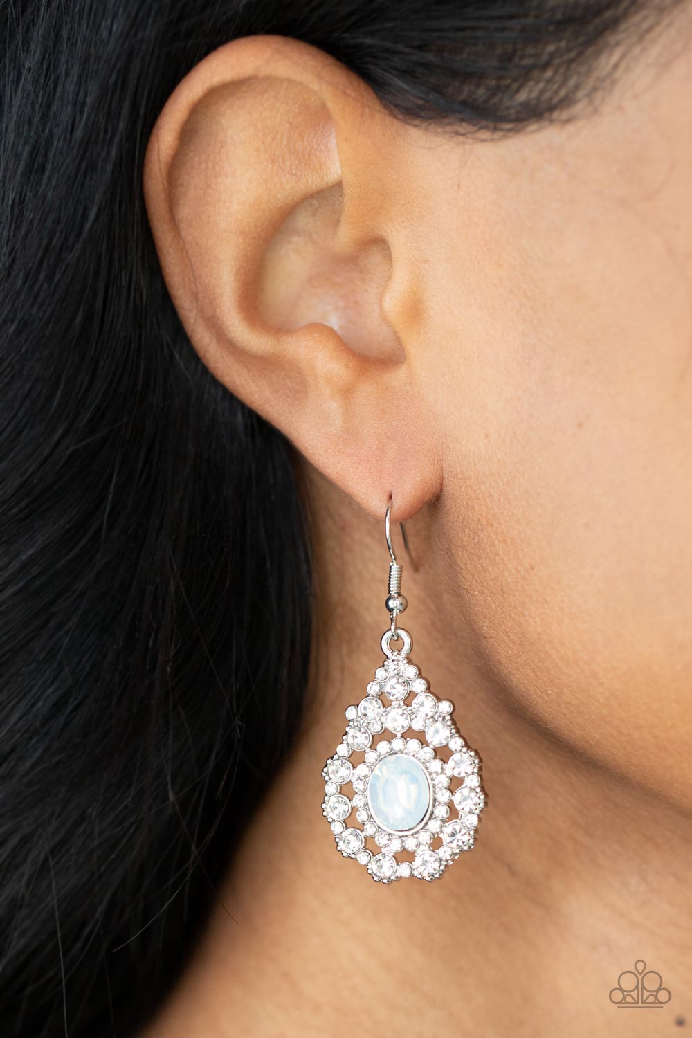 Paparazzi Accessories ❋Celestial Charmer  - White Earrings❋ Flat Rate Ship $4.50❋