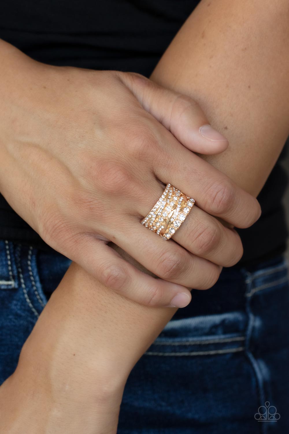 Paparazzi Accessories ❋Exclusive Elegance - Gold Ring❋ Flat Rate Ship $4.50❋