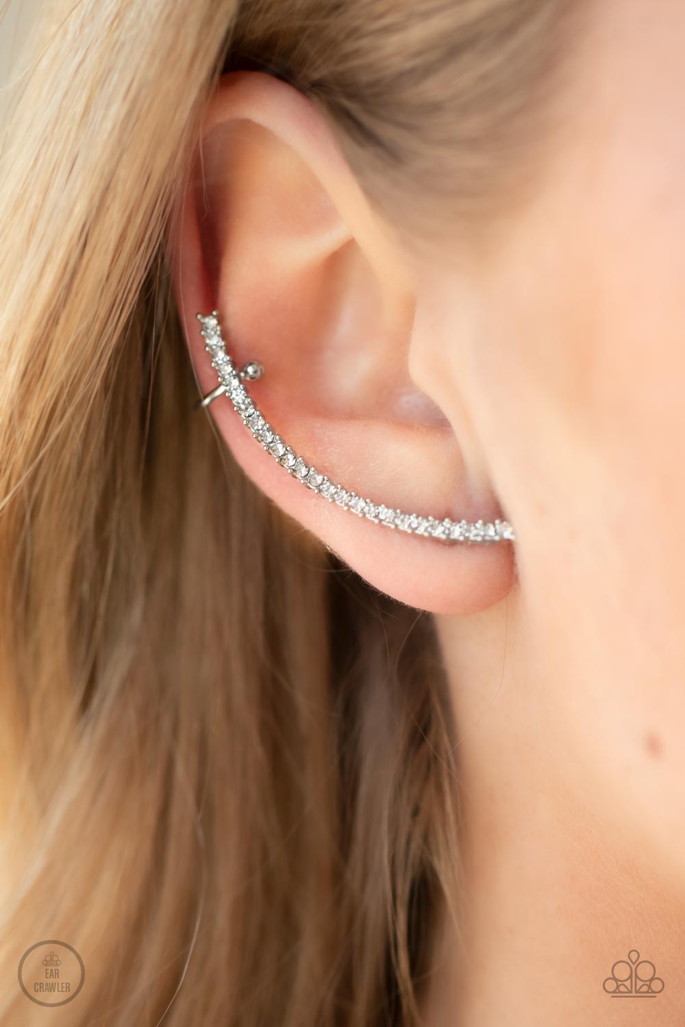 Paparazzi Accessories ❋Sleekly Shimmering - White Post Earrings❋ Flat Rate Ship $4.50❋ - Blingflingbykat 