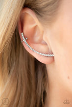 Load image into Gallery viewer, Paparazzi Accessories ❋Sleekly Shimmering - White Post Earrings❋ Flat Rate Ship $4.50❋

