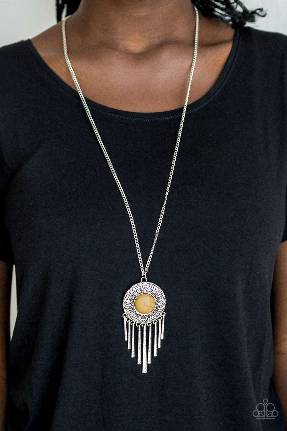 Paparazzi Accessories ✽ Bon VOYAGER - Yellow Necklace✽Flat Rate Ship $4.50✽