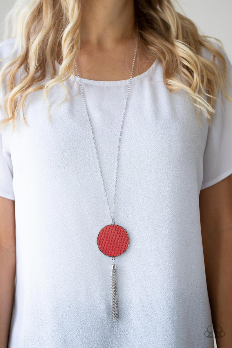 Paparazzi Accessories ❋Wondrously Woven - Red Necklace❋ Flat Rate Ship $4.50❋