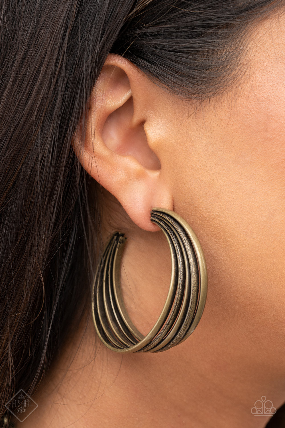Paparazzi Accessories ❋In Sync - Brass Earrings❋ Flat Rate Ship $4.50❋