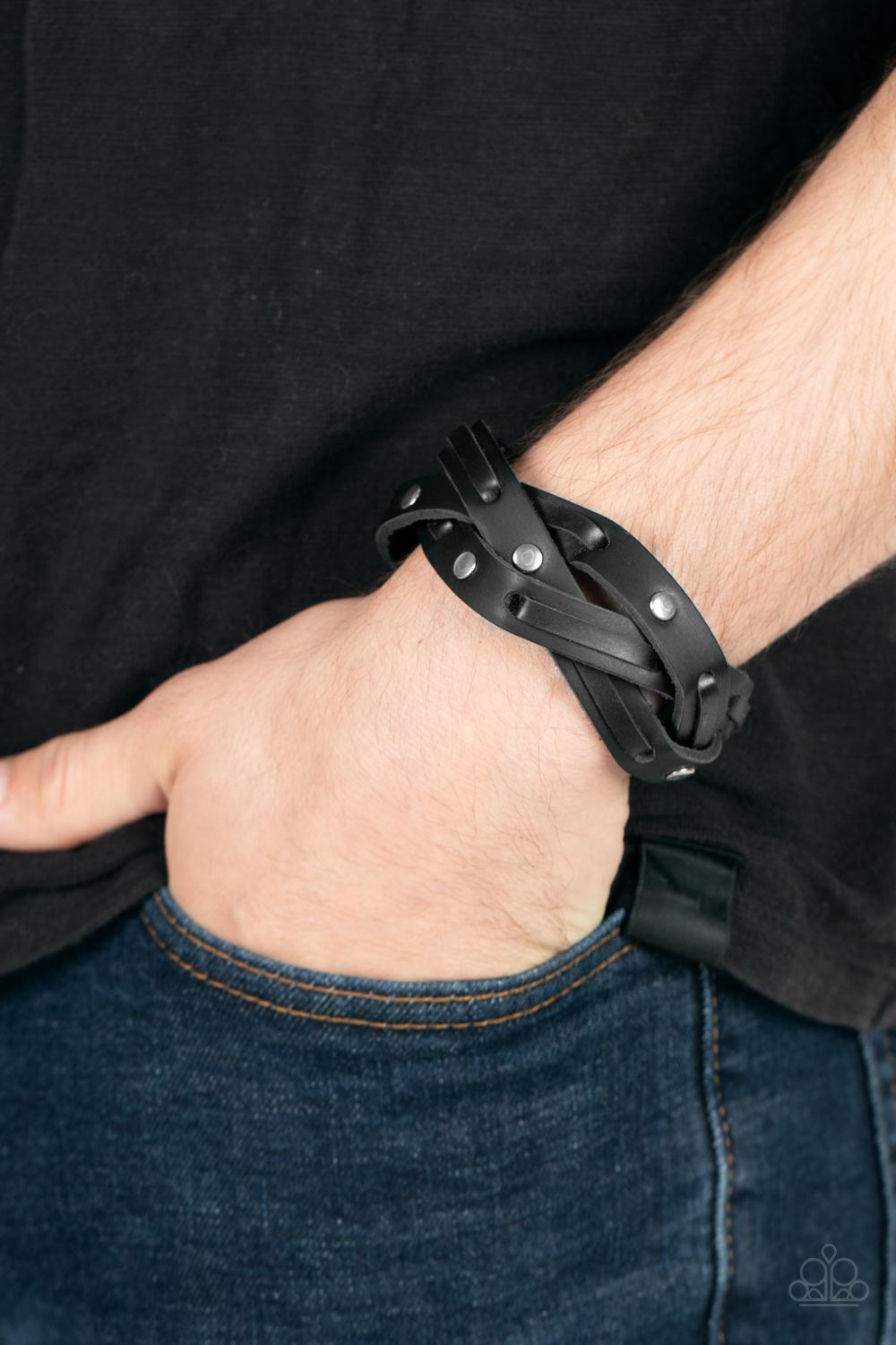 Paparazzi Accessories ❋Rugged Roundup - Black Bracelet❋ Flat Rate Ship $4.50❋