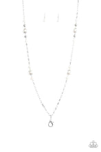 Load image into Gallery viewer, brought-to-you-by-blingflingbykat-wall-street-waltz-white-lanyard-paparazzi-accessories-

