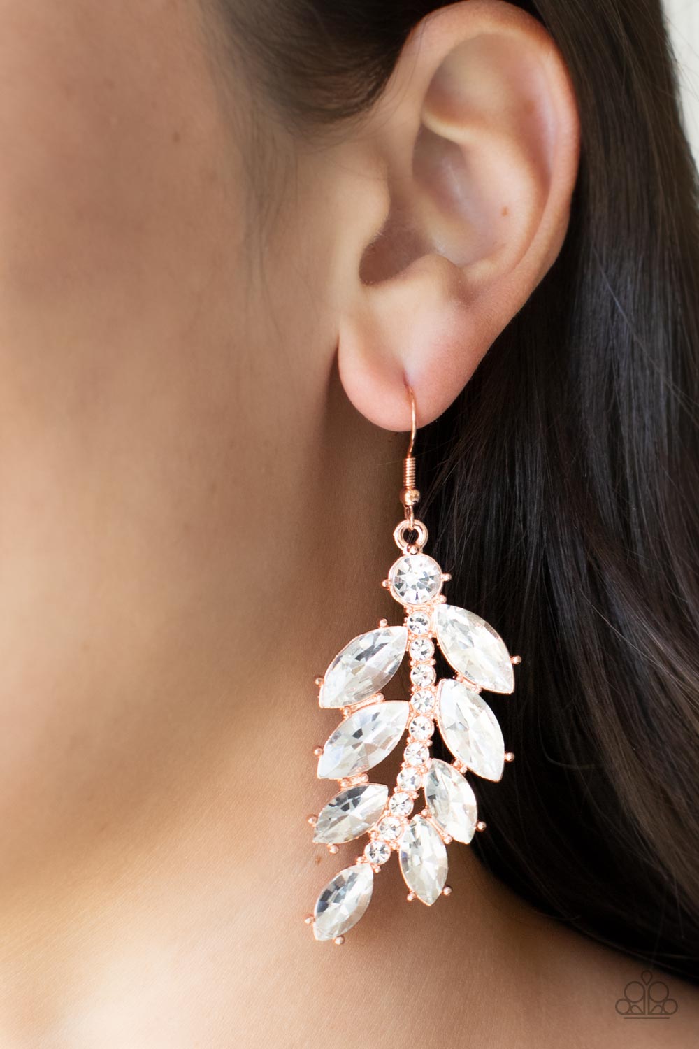 Paparazzi Accessories ❋Ice Garden Gala - Copper Earrings❋ Flat Rate Ship $4.50❋