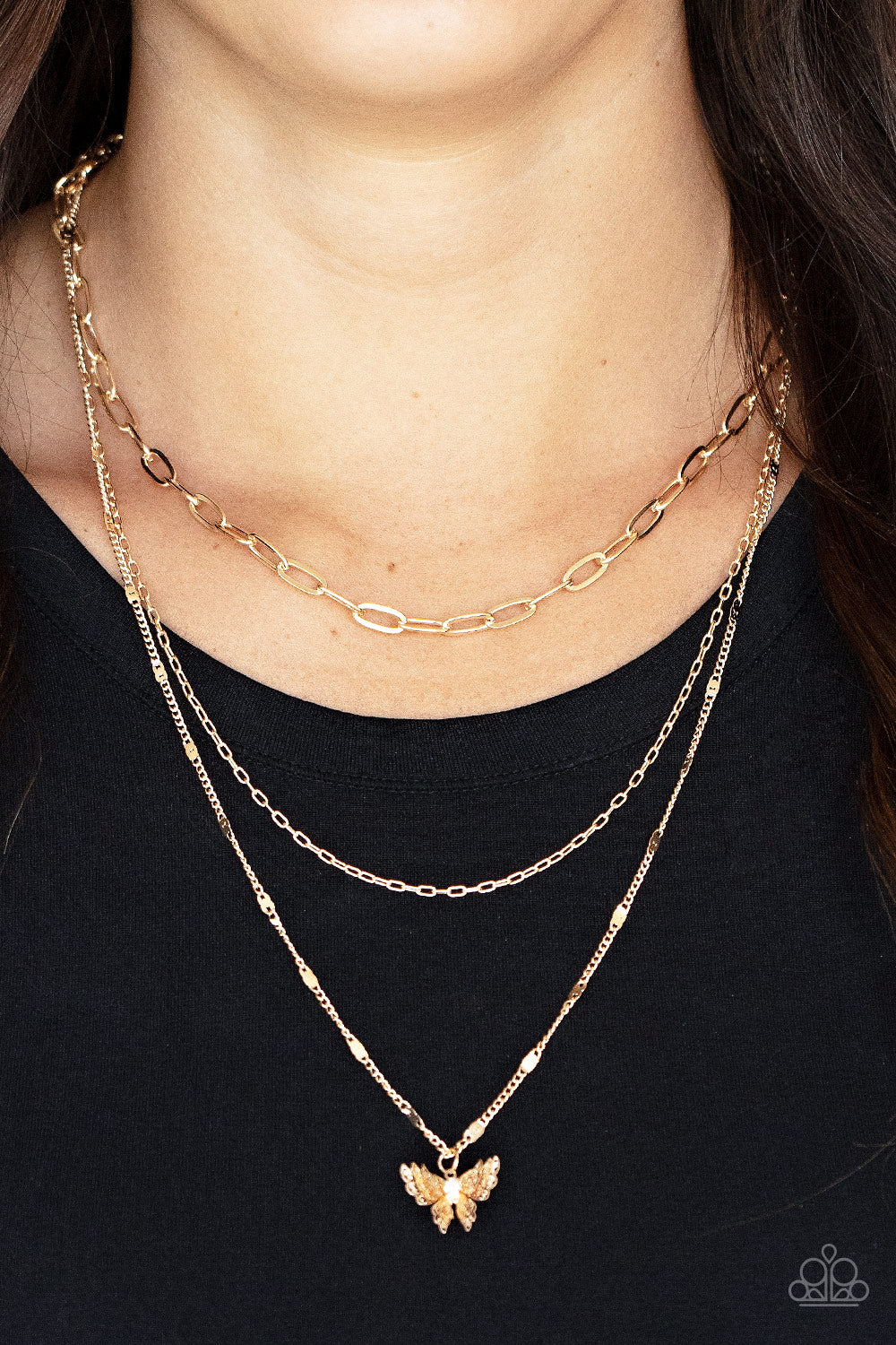 Paparazzi Accessories ❋Bountiful Butterflies - Gold Necklace❋ Flat Rate Ship $4.50❋