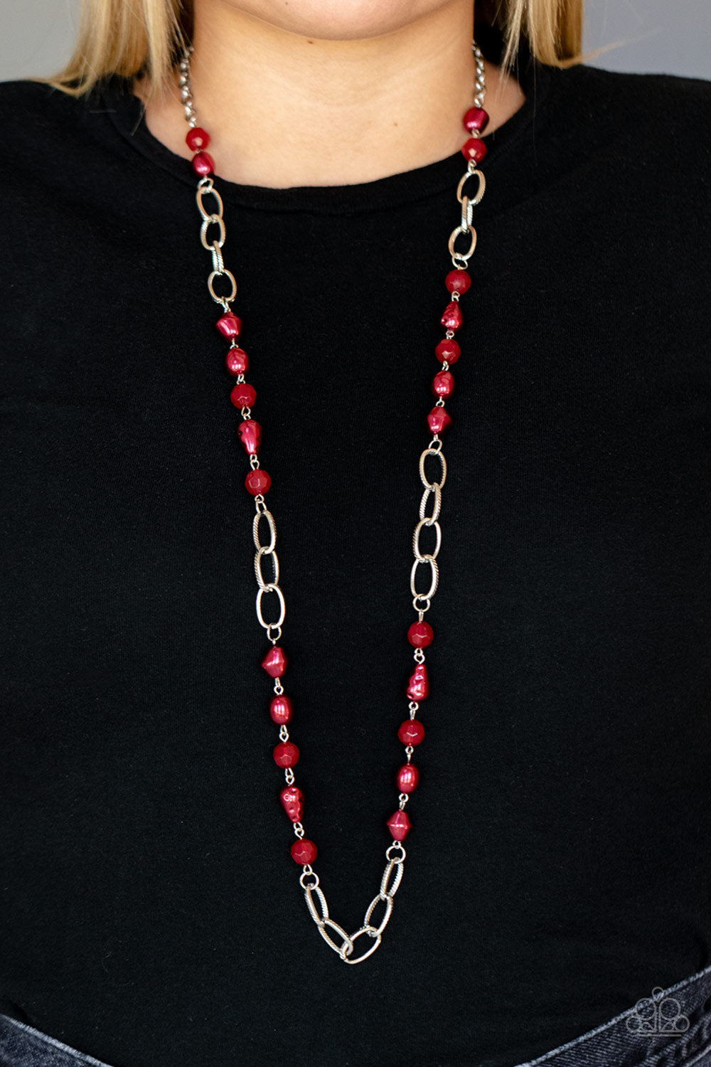 Paparazzi Accessories ❋Tea Party Tango - Red Necklace❋ Flat Rate Ship $4.50❋