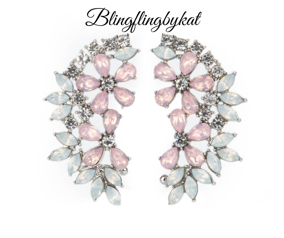 Paparazzi Accessories ❋Garden Party Powerhouse - Pink Post Earrings❋ Flat Rate Ship $4.50❋ - Image #2