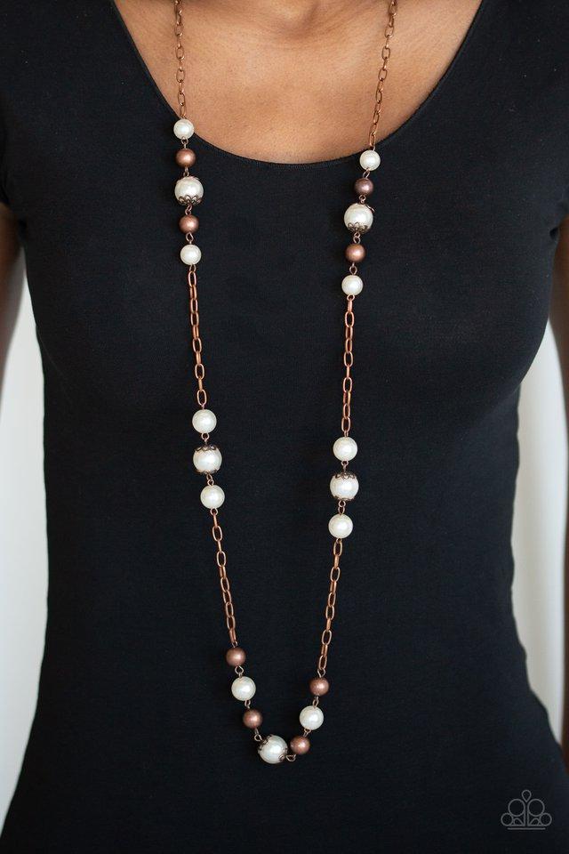 Paparazzi Accessories ❋Wall Street Waltz - Copper Necklace❋ Flat Rate Ship $4.50❋ - Image #2