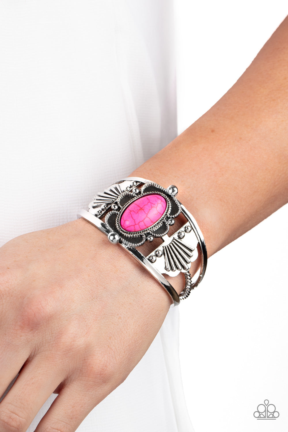 Paparazzi Accessories ❋Sandstone Tundra - Pink Bracelet❋ Flat Rate Ship $4.50❋