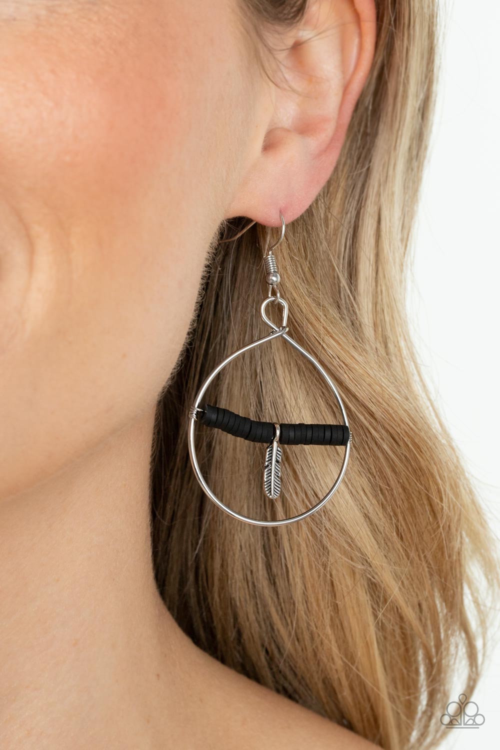 Paparazzi Accessories ❋Free Bird Freedom - Black Earrings❋ Flat Rate Ship $4.50❋