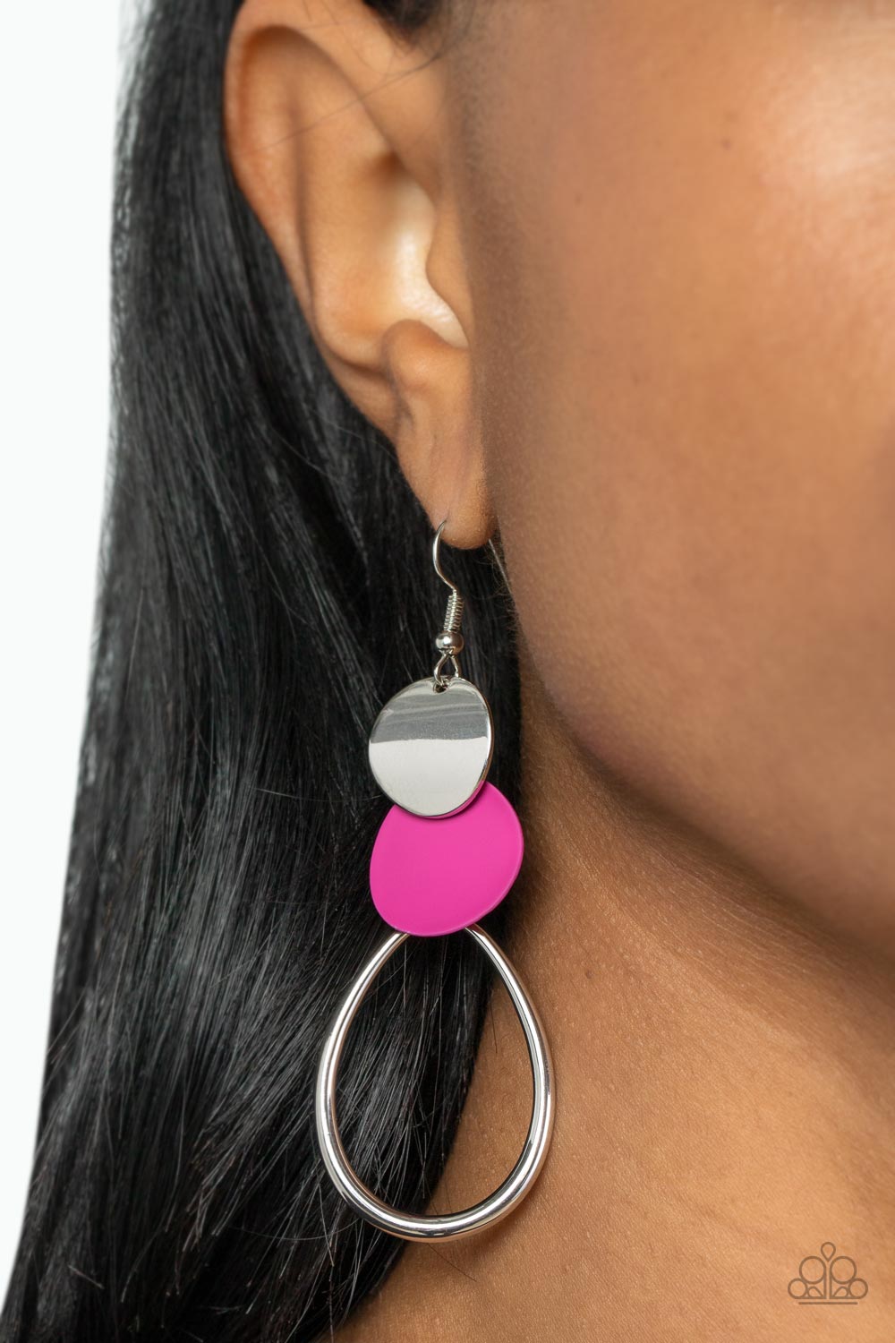 Paparazzi Accessories ❋Retro Reception - Pink Earrings❋ Flat Rate Ship $4.50❋