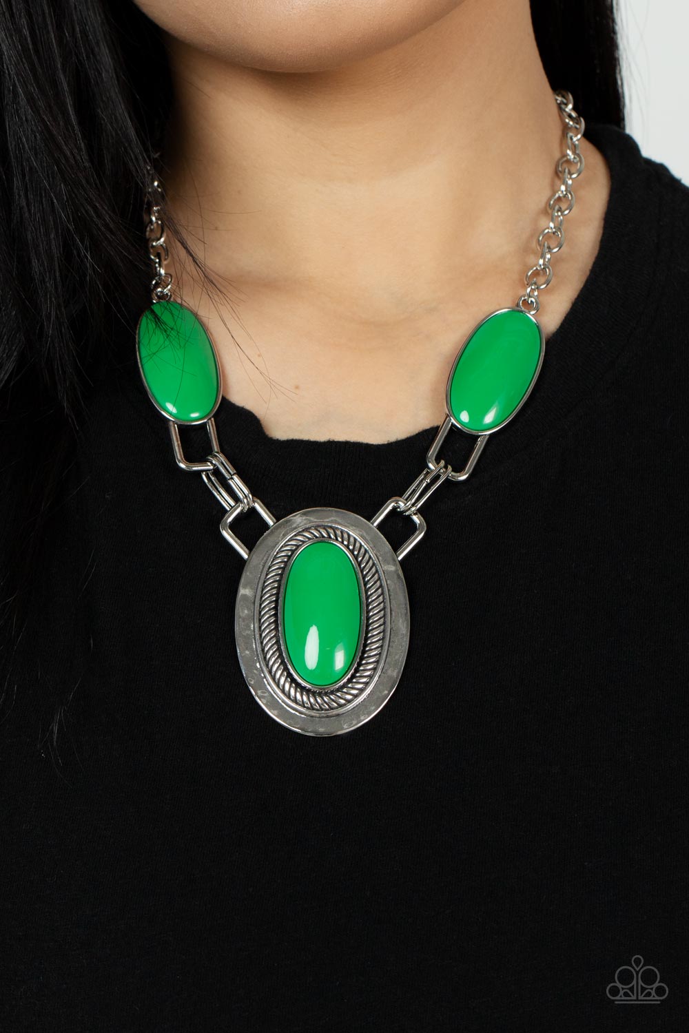 Paparazzi Accessories ❋Count to TENACIOUS - Green Necklace❋ Flat Rate Ship $4.50❋